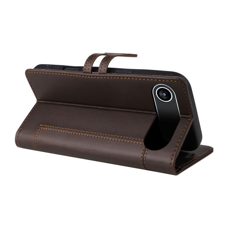 For iPhone Air Stitched Magnetic Buckle Leather Phone Case