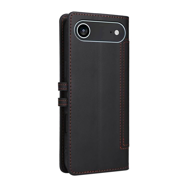For iPhone Air Stitched Magnetic Buckle Leather Phone Case