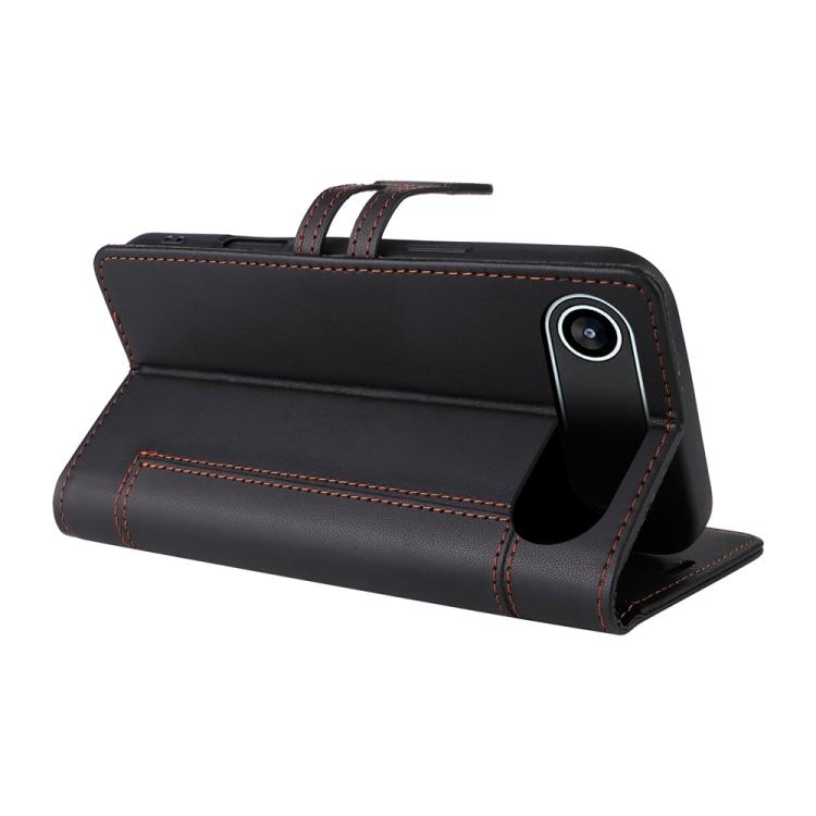 For iPhone Air Stitched Magnetic Buckle Leather Phone Case