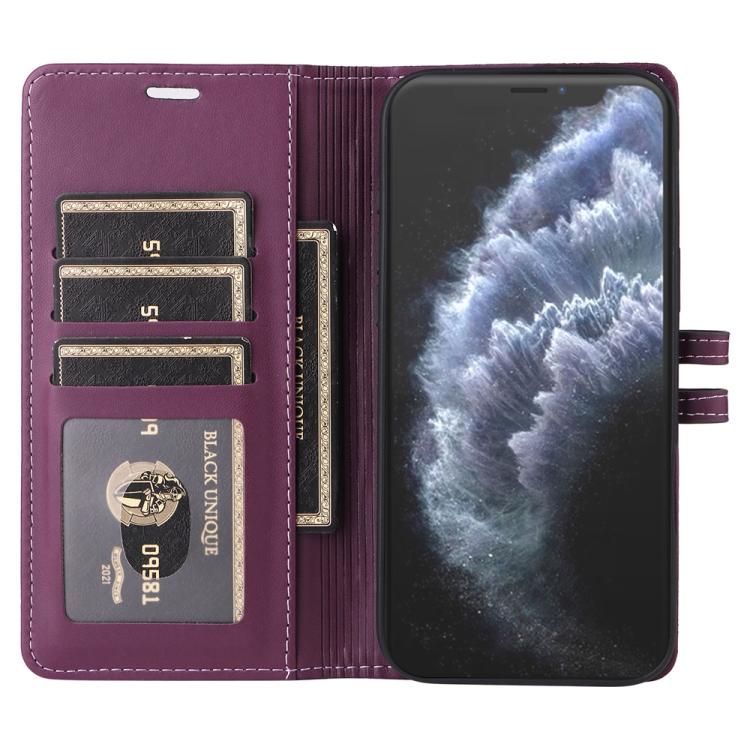 For iPhone 16 Pro Stitched Magnetic Buckle Leather Phone Case