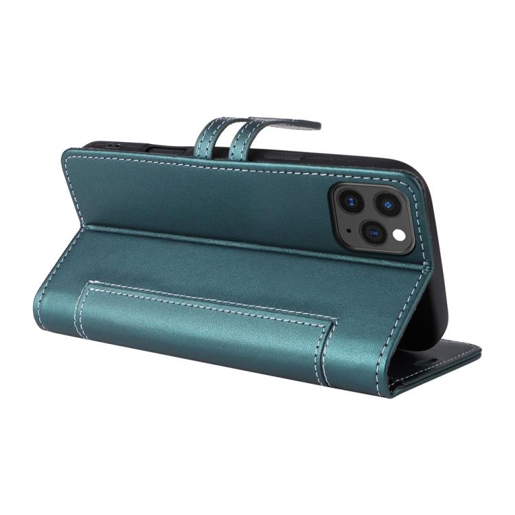 For iPhone 15 Pro Stitched Magnetic Buckle Leather Phone Case
