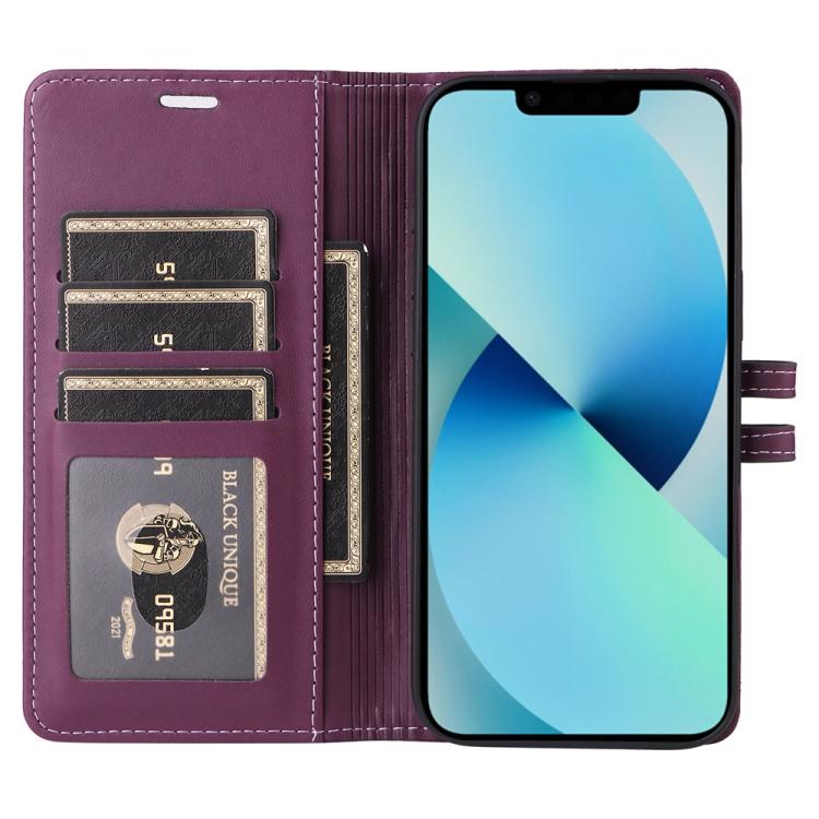 For iPhone 15 Stitched Magnetic Buckle Leather Phone Case