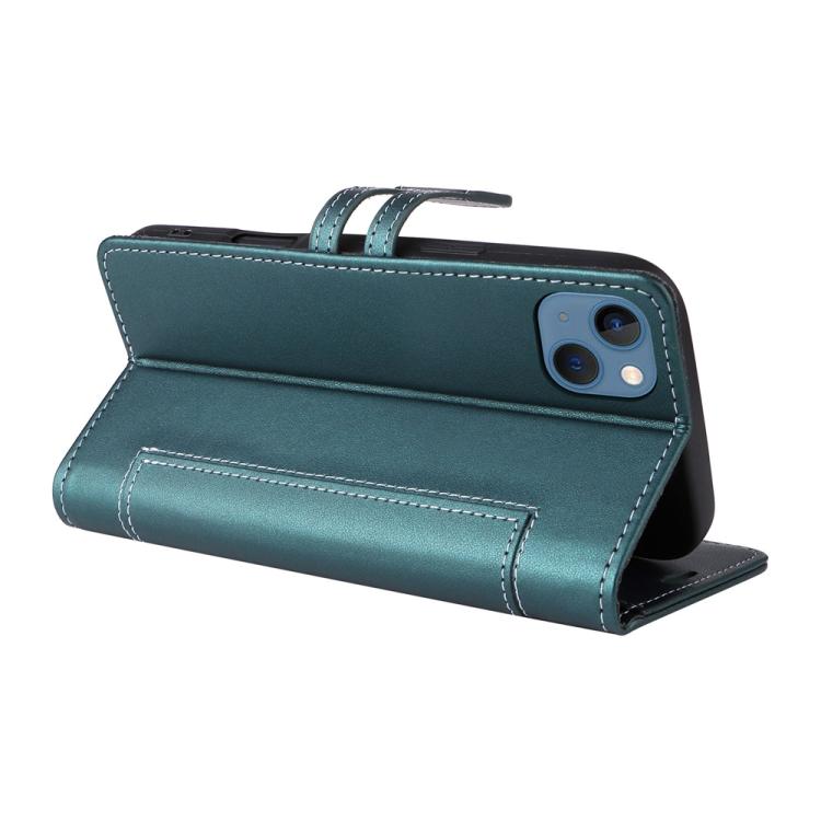 For iPhone 14 / 13 Stitched Magnetic Buckle Leather Phone Case