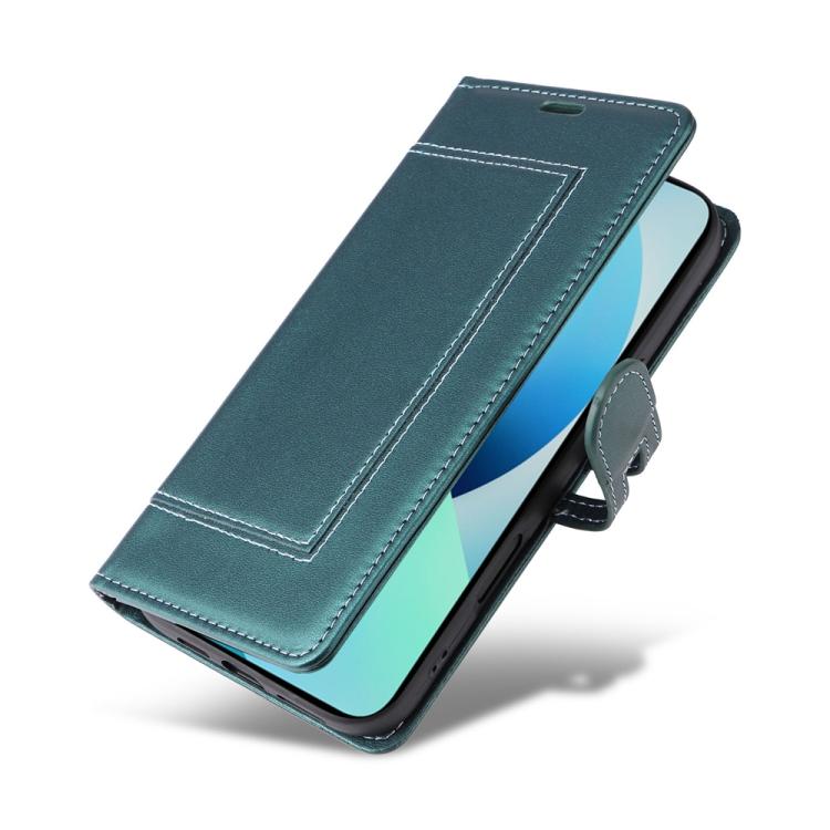For iPhone 14 / 13 Stitched Magnetic Buckle Leather Phone Case