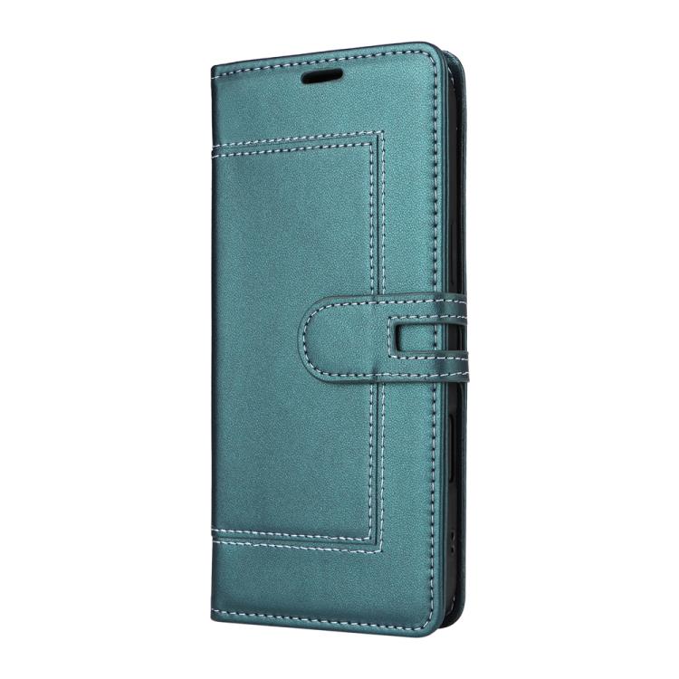 For iPhone 14 Pro Max Stitched Magnetic Buckle Leather Phone Case