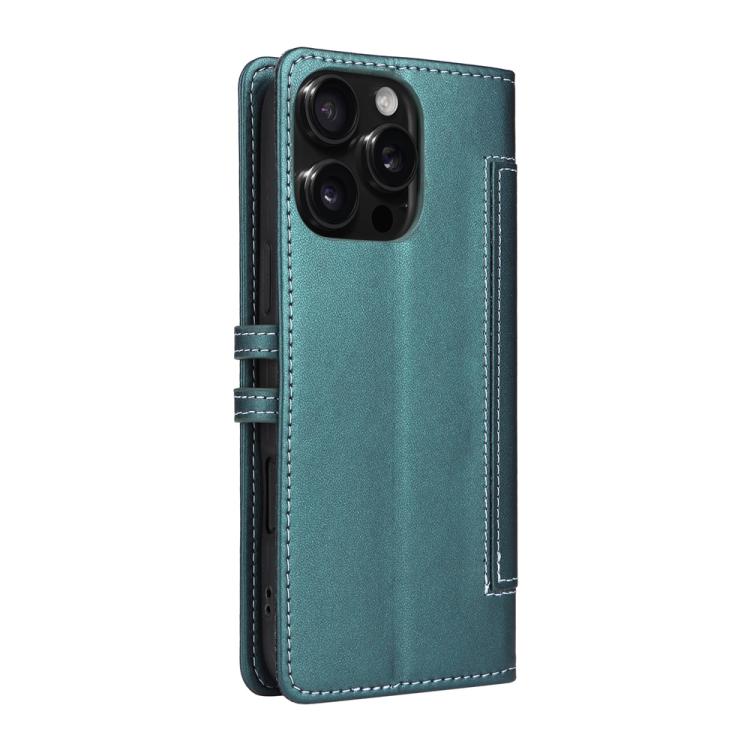 For iPhone 14 Pro Max Stitched Magnetic Buckle Leather Phone Case