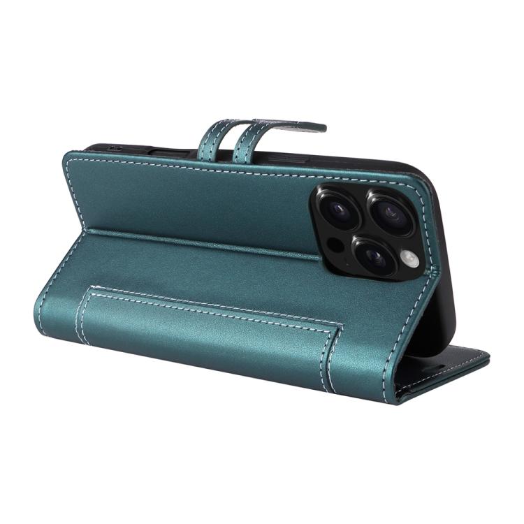 For iPhone 13 Pro Max Stitched Magnetic Buckle Leather Phone Case