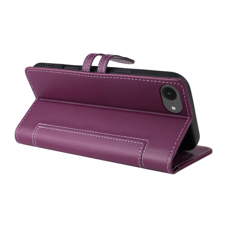 For iPhone 17e / 16e Stitched Magnetic Buckle Leather Phone Case