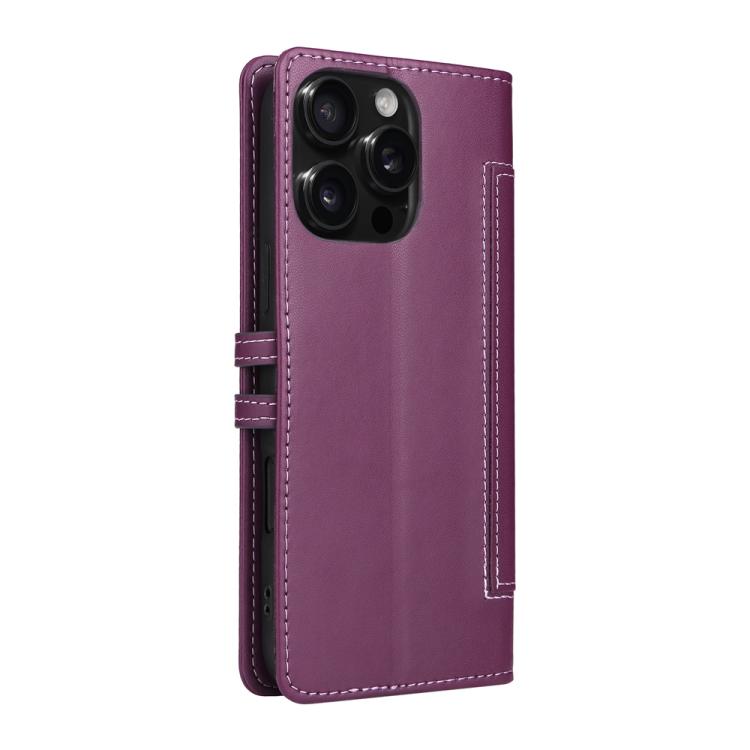 For iPhone 12 / 12 Pro Stitched Magnetic Buckle Leather Phone Case