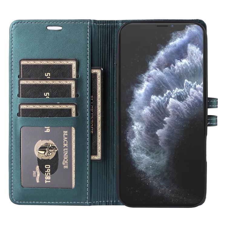 For iPhone 11 Pro Max Stitched Magnetic Buckle Leather Phone Case