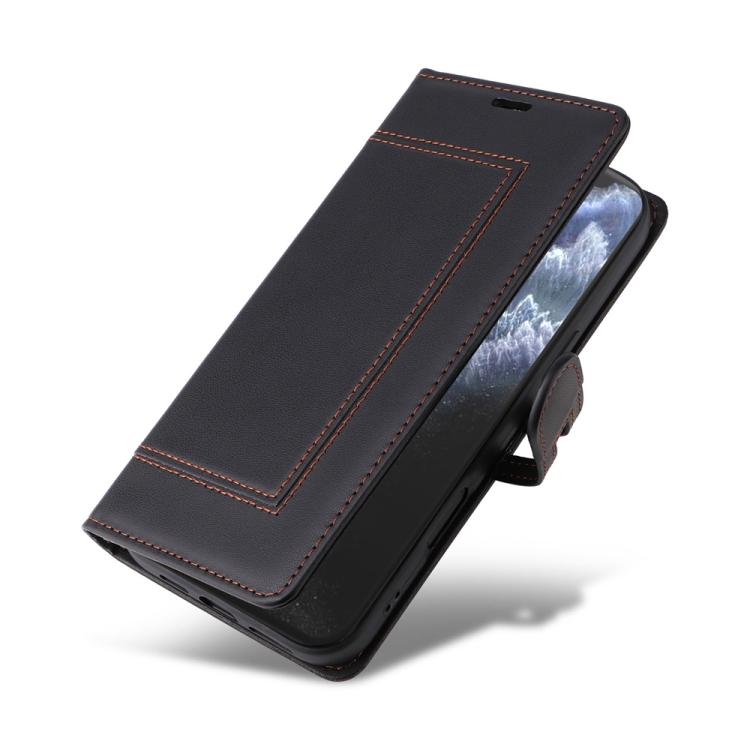 For iPhone 11 Pro Stitched Magnetic Buckle Leather Phone Case