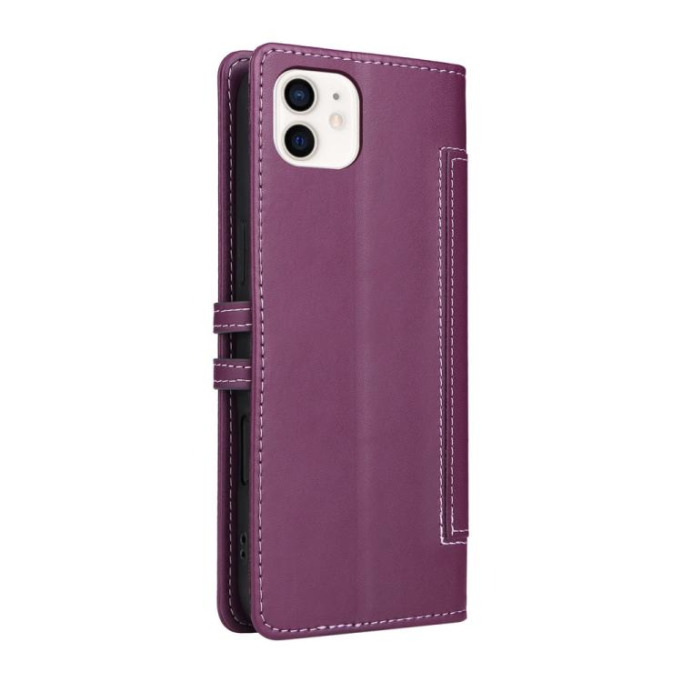 For iPhone 11 Stitched Magnetic Buckle Leather Phone Case