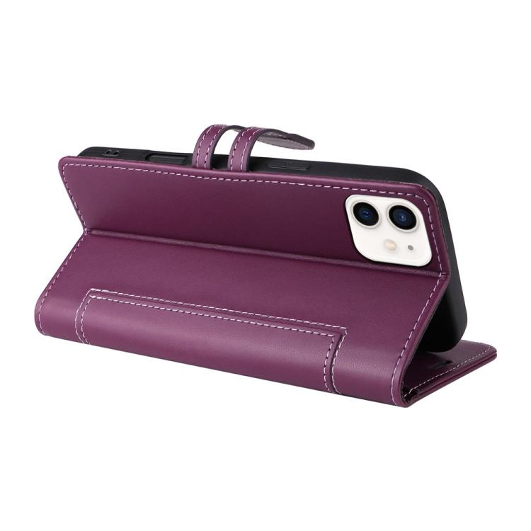 For iPhone 11 Stitched Magnetic Buckle Leather Phone Case