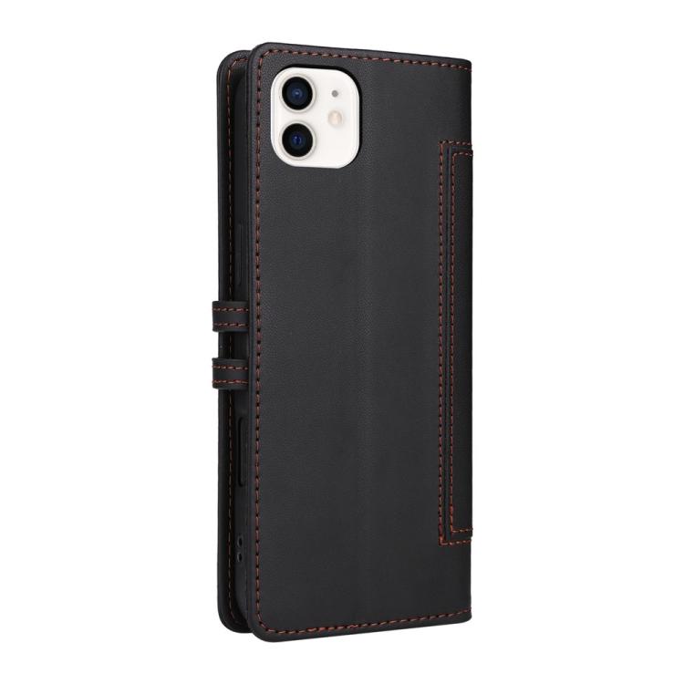 For iPhone 11 Stitched Magnetic Buckle Leather Phone Case