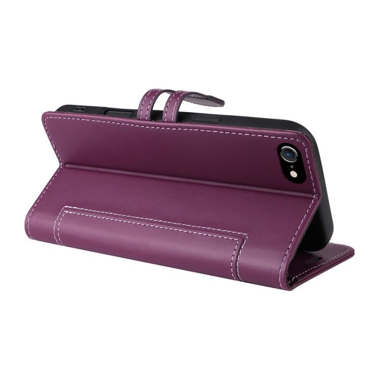 For iPhone SE 2022 / 2020 / 8 / 7 Stitched Magnetic Buckle Leather Phone Case