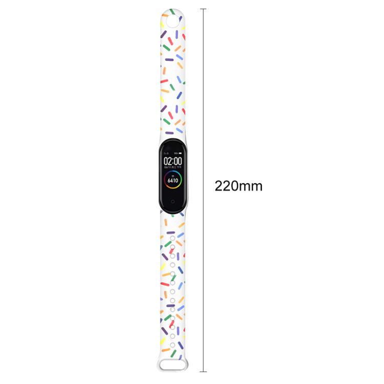 For Xiaomi Smart Band 10 / 9 / 8 xDfind Rainbow Printing TPU Watch Band