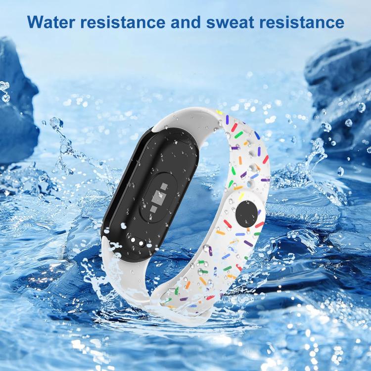 For Xiaomi Smart Band 10 / 9 / 8 xDfind Rainbow Printing TPU Watch Band