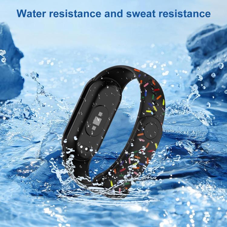 For Xiaomi Smart Band 10 / 9 / 8 xDfind Rainbow Printing TPU Watch Band
