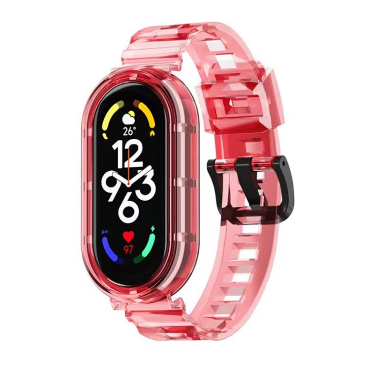 For Xiaomi Smart Band 10 / 9 / 8 xDfind Glacier Armor Integrated Cover TPU Watch Band