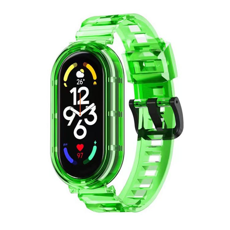 For Xiaomi Smart Band 10 / 9 / 8 xDfind Glacier Armor Integrated Cover TPU Watch Band
