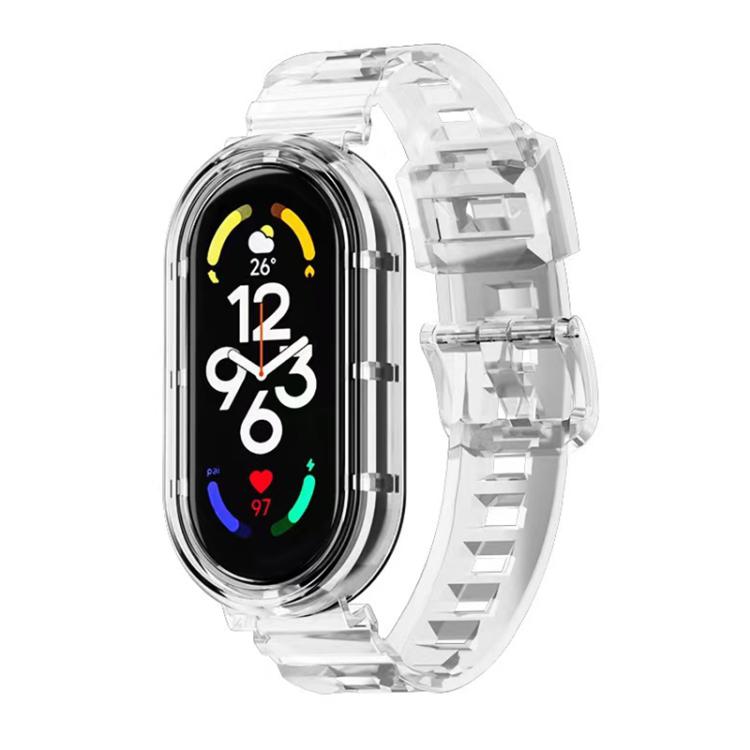 For Xiaomi Smart Band 10 / 9 / 8 xDfind Glacier Armor Integrated Cover TPU Watch Band