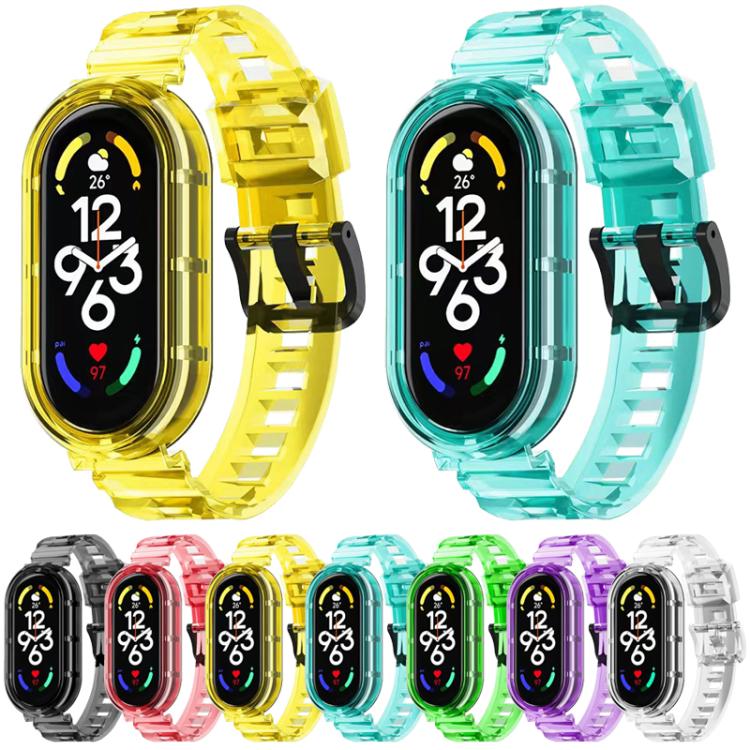 For Xiaomi Smart Band 10 / 9 / 8 xDfind Glacier Armor Integrated Cover TPU Watch Band