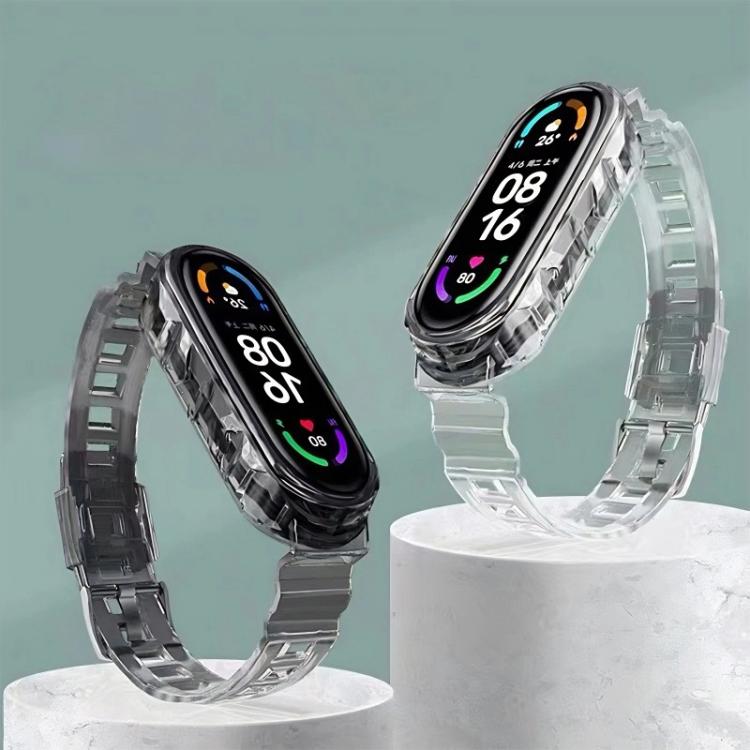 For Xiaomi Smart Band 10 / 9 / 8 xDfind Glacier Armor Integrated Cover TPU Watch Band