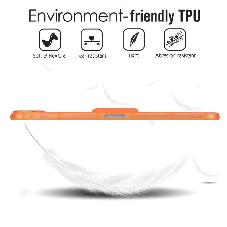 For iPad Pro 11 2022 / 2021 / 2020 Semi-Transparent TPU Shockproof Tablet Case with Holder