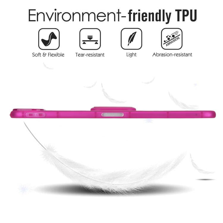 For iPad Pro 11 2022 / 2021 / 2020 Semi-Transparent TPU Shockproof Tablet Case with Holder
