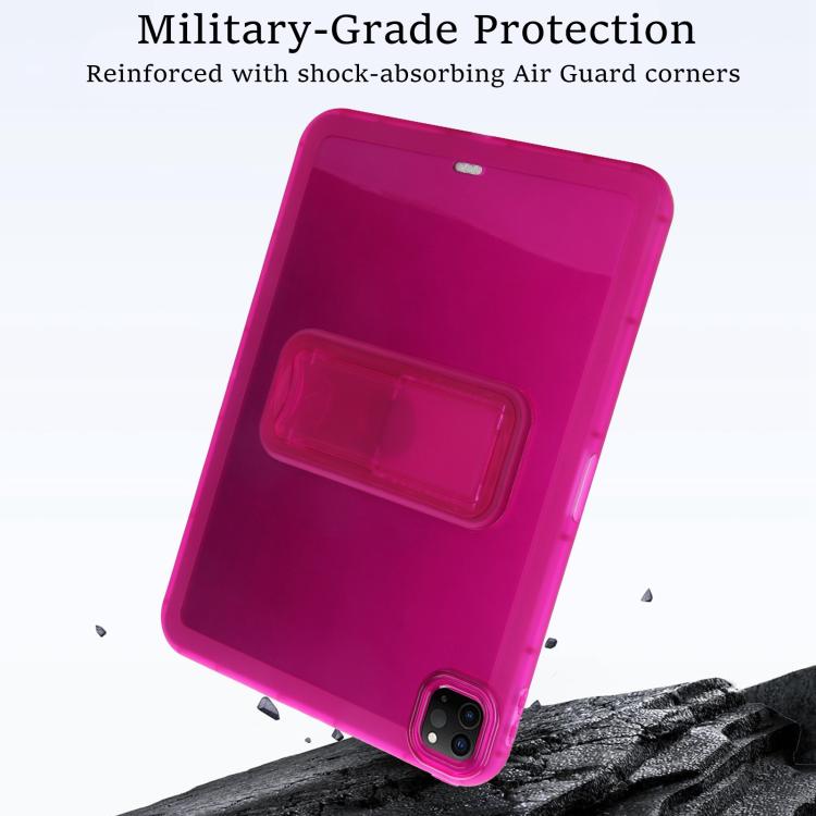 For iPad Pro 11 2022 / 2021 / 2020 Semi-Transparent TPU Shockproof Tablet Case with Holder