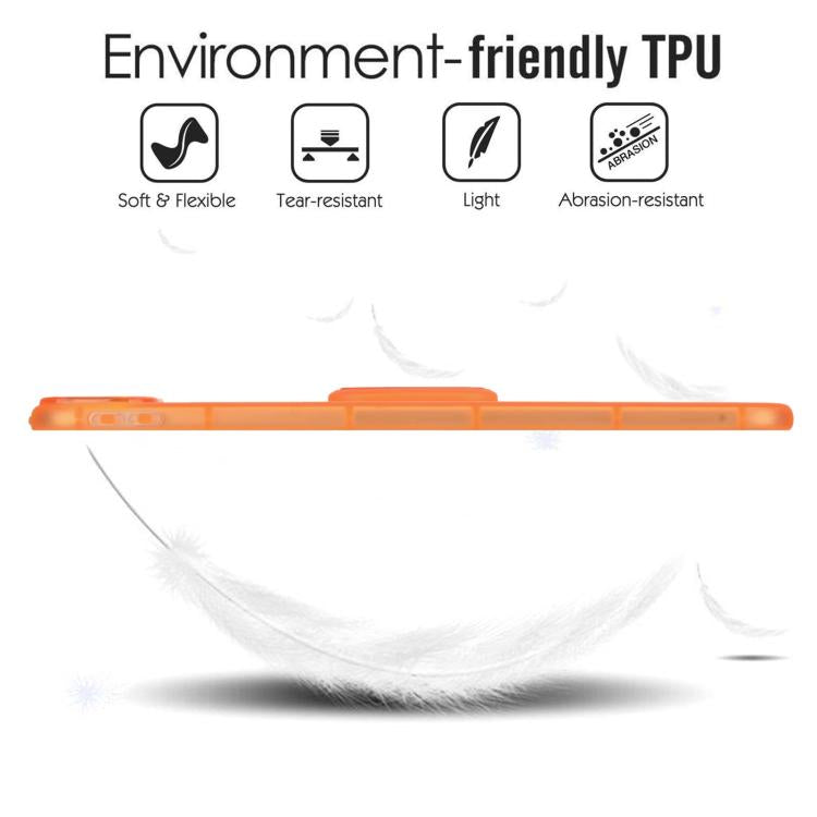 For iPad Pro 11 2025 / 2024 Semi-Transparent TPU Shockproof Tablet Case with Holder