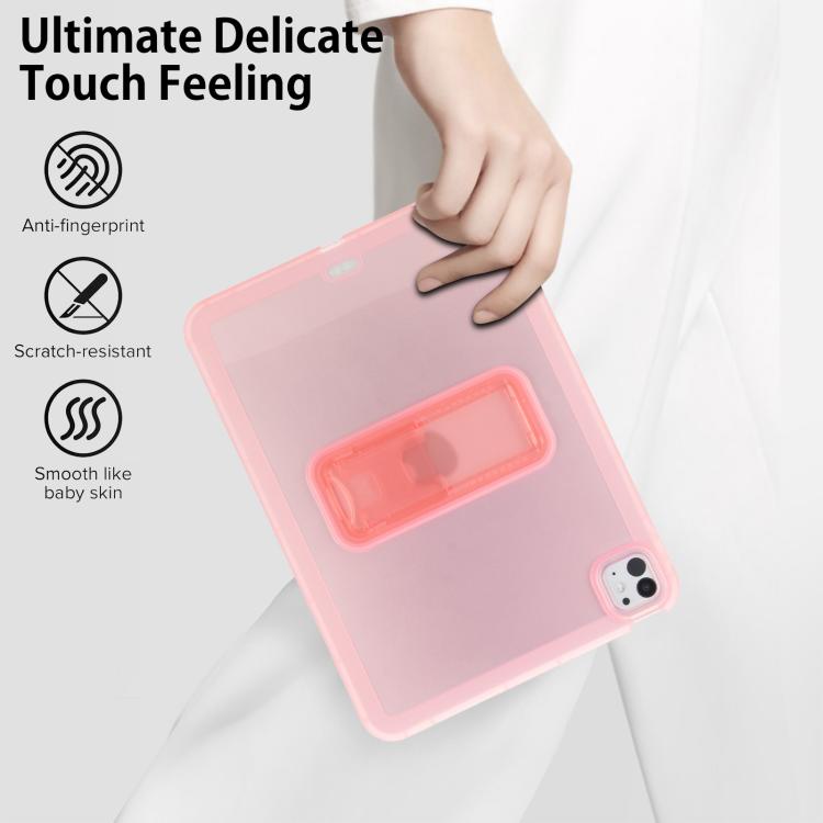 For iPad Pro 11 2025 / 2024 Semi-Transparent TPU Shockproof Tablet Case with Holder
