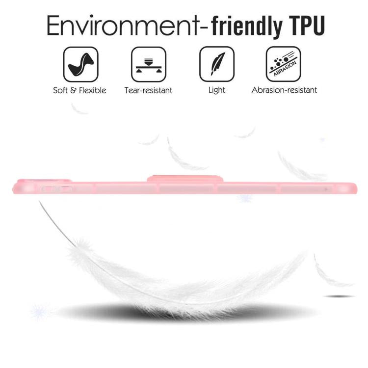 For iPad Pro 11 2025 / 2024 Semi-Transparent TPU Shockproof Tablet Case with Holder