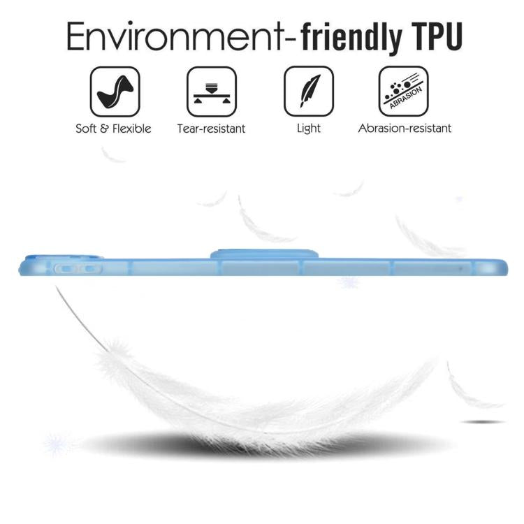 For iPad Pro 11 2025 / 2024 Semi-Transparent TPU Shockproof Tablet Case with Holder