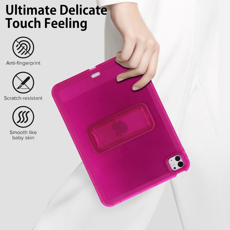 For iPad Pro 11 2025 / 2024 Semi-Transparent TPU Shockproof Tablet Case with Holder