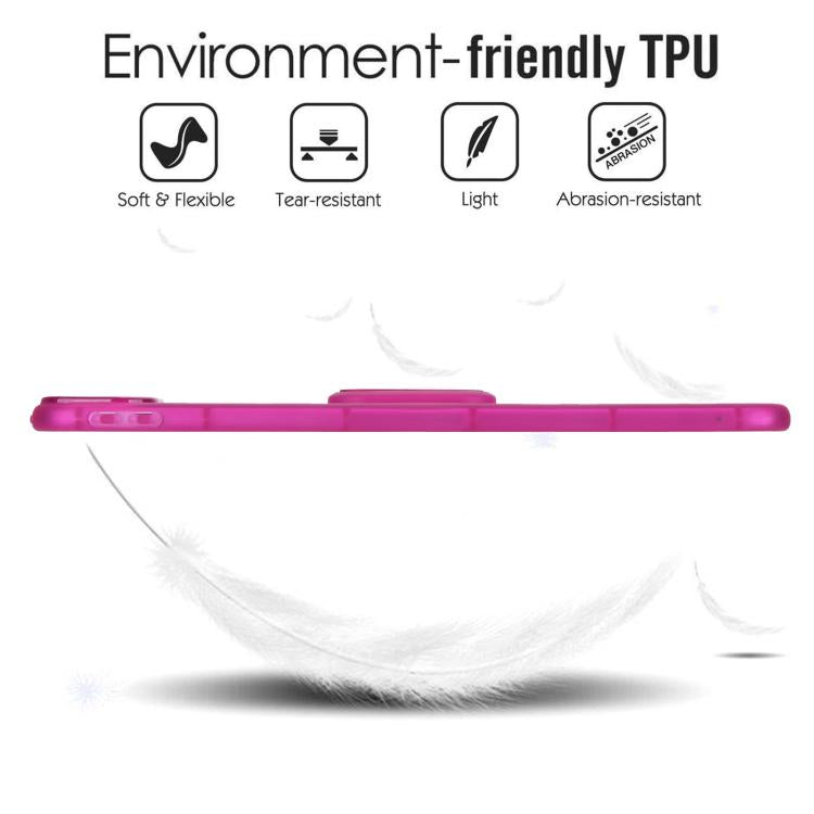 For iPad Pro 11 2025 / 2024 Semi-Transparent TPU Shockproof Tablet Case with Holder