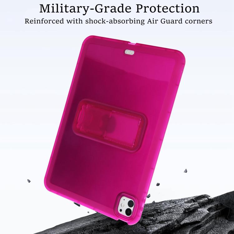 For iPad Pro 11 2025 / 2024 Semi-Transparent TPU Shockproof Tablet Case with Holder