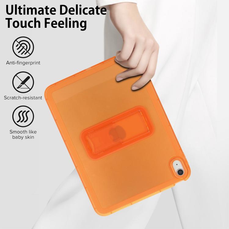 For iPad 2025 / 2022 Semi-Transparent TPU Shockproof Tablet Case with Holder