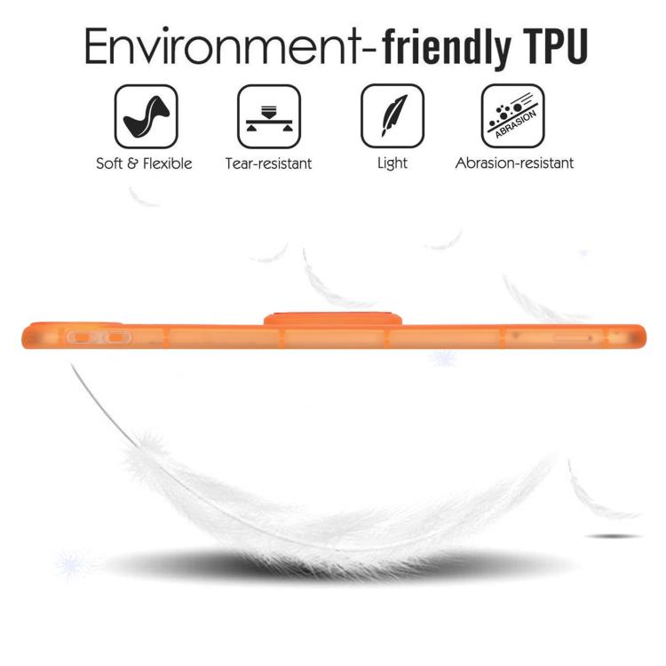 For iPad 2025 / 2022 Semi-Transparent TPU Shockproof Tablet Case with Holder