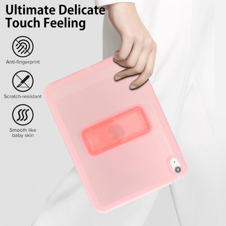 For iPad 2025 / 2022 Semi-Transparent TPU Shockproof Tablet Case with Holder