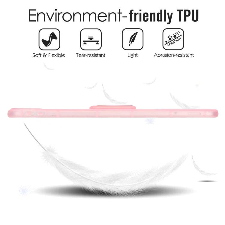 For iPad 2025 / 2022 Semi-Transparent TPU Shockproof Tablet Case with Holder