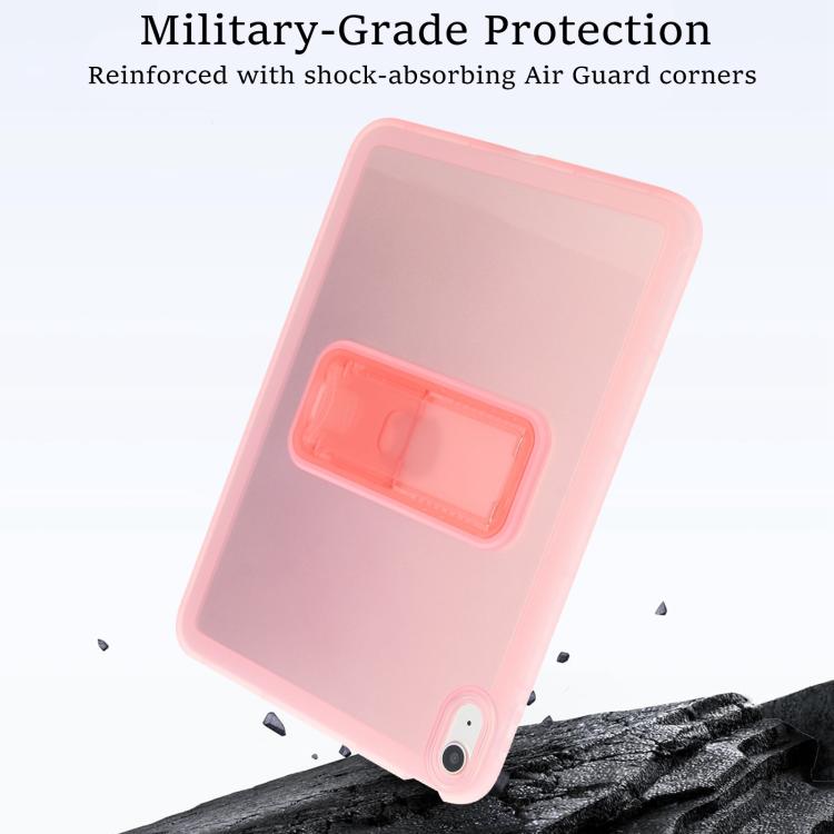 For iPad 2025 / 2022 Semi-Transparent TPU Shockproof Tablet Case with Holder