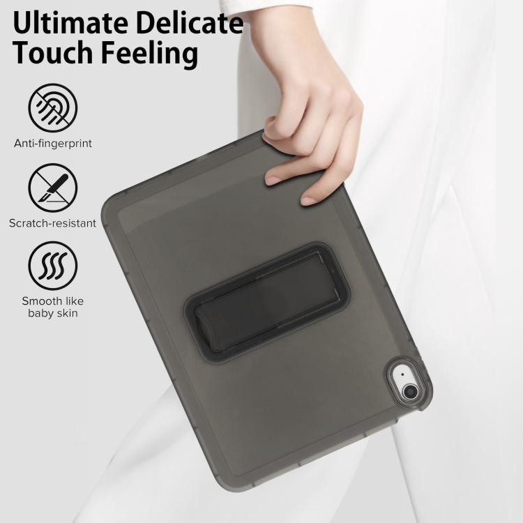 For iPad 2025 / 2022 Semi-Transparent TPU Shockproof Tablet Case with Holder