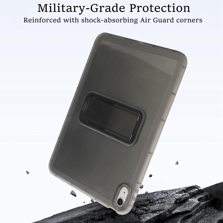 For iPad 2025 / 2022 Semi-Transparent TPU Shockproof Tablet Case with Holder