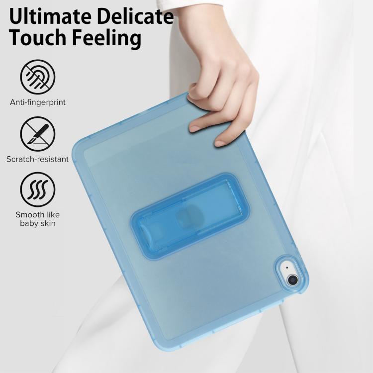 For iPad 2025 / 2022 Semi-Transparent TPU Shockproof Tablet Case with Holder
