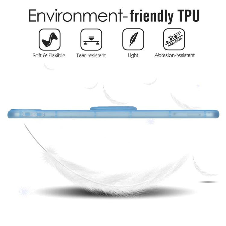 For iPad 2025 / 2022 Semi-Transparent TPU Shockproof Tablet Case with Holder