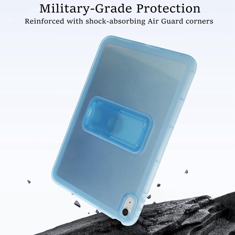 For iPad 2025 / 2022 Semi-Transparent TPU Shockproof Tablet Case with Holder