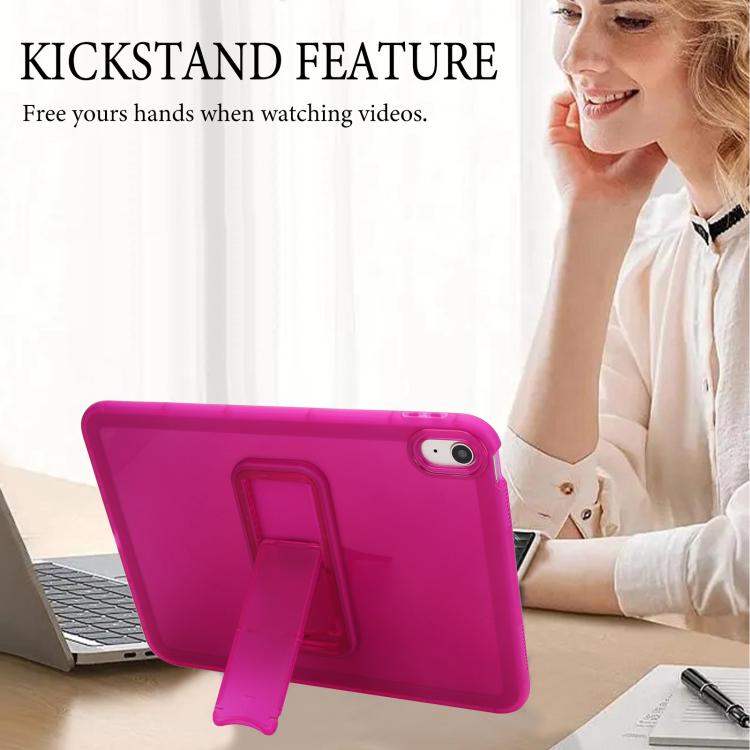 For iPad 2025 / 2022 Semi-Transparent TPU Shockproof Tablet Case with Holder