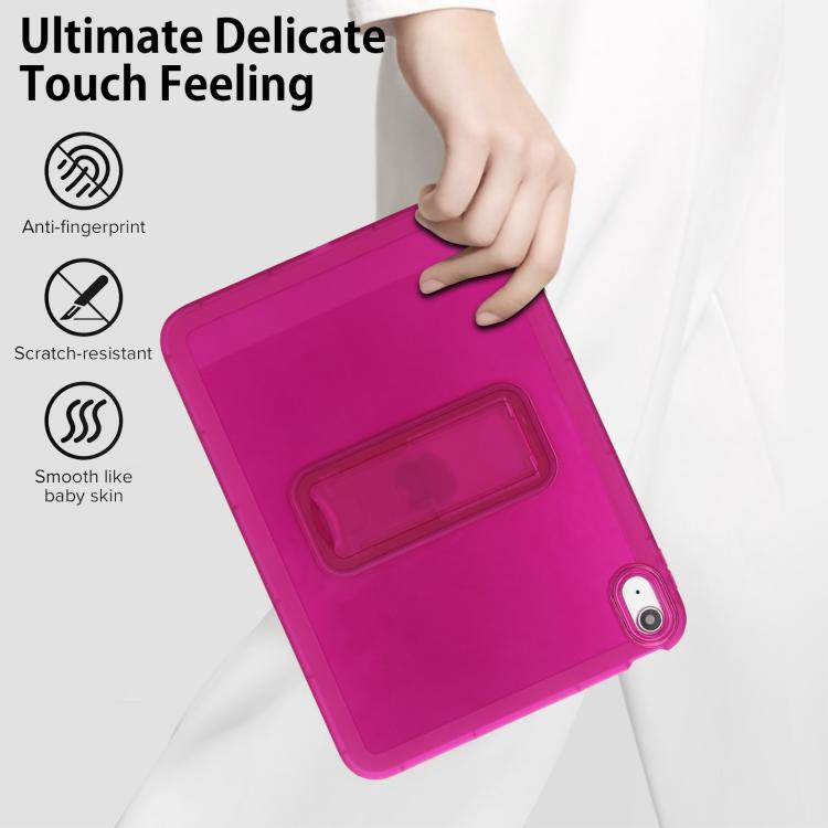 For iPad 2025 / 2022 Semi-Transparent TPU Shockproof Tablet Case with Holder