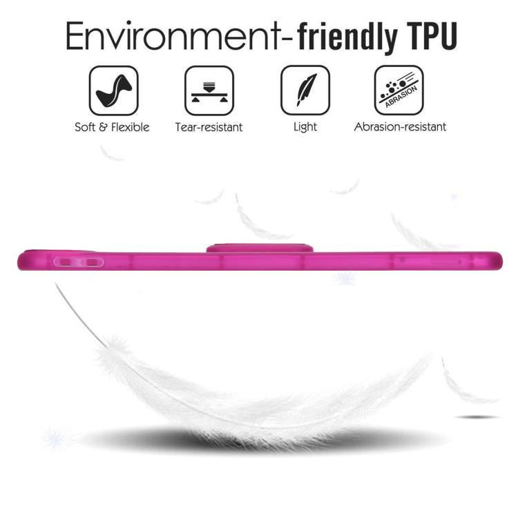 For iPad 2025 / 2022 Semi-Transparent TPU Shockproof Tablet Case with Holder